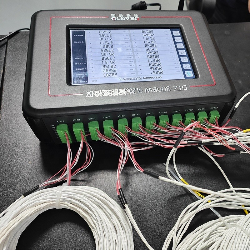 Silver Gray Intelligent Multi-Channel Temperature and Humidity Data Acquisition
