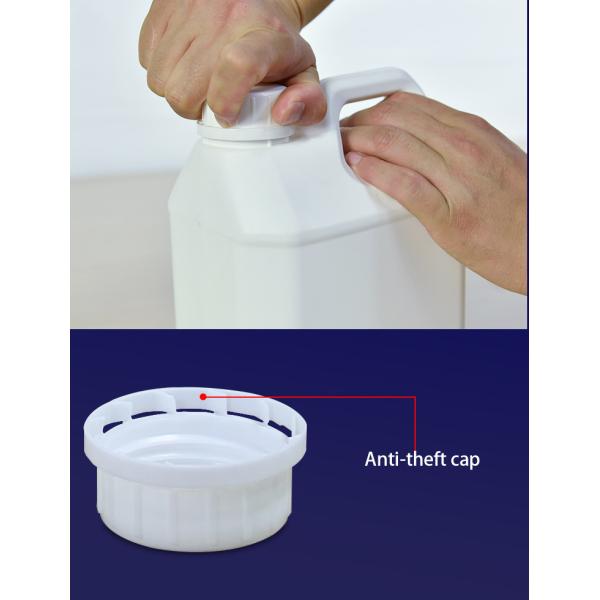 Durable 250ml White Fluorinated Bottle for Chemical Solvent Acid and Alkali Resistant