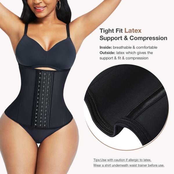 Customizable Steel Bones High Waist Latex Corset Waist Trainer Belt Shaper for Adults