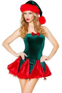 Quality Holiday Funny Christmas Costumes , Toy Maker Sexy Christmas Dress wholesale