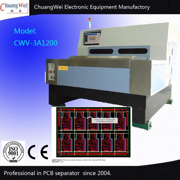 Cheap 3.0KW PCB Depaneling Router Machine , 5kg/Cm2 Pcb Routing Machine for sale