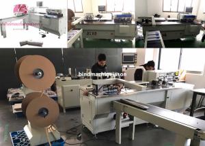 China Double wire binding machine with hole punching function PBW580 for calendar on sale