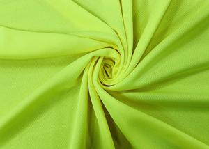 Quality 140GSM Birds Eye Mesh Fabric / 100% Polyester Fluorescent Mesh Fabric Yellow wholesale