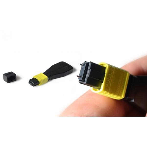 12 / 24 Fiber Female Optic Cable MTP MPO Loopback 3.0mm Cable Diameter