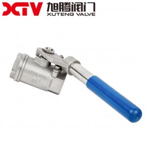 Quality Xtv Coc / ISO/CE Full Bore 1500wog BSPT Spring Return Handle 2PC Ball Valve Solution wholesale