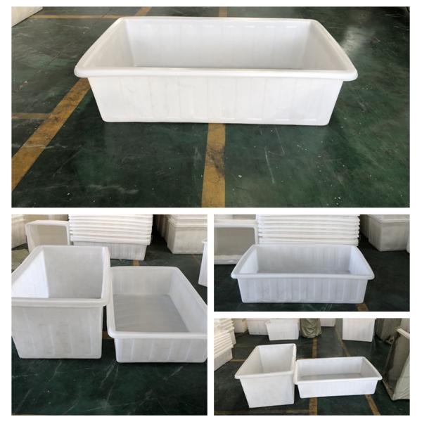 380L Rotomolding Plastic Rectangular Hydroponic Grow Tanks With Growing Bed Stand