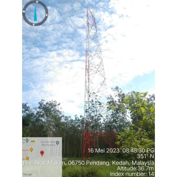 Factory Customized 60M 3 Legged Tubular Steel Self Supporting Cell Phone Telecommunication Towers