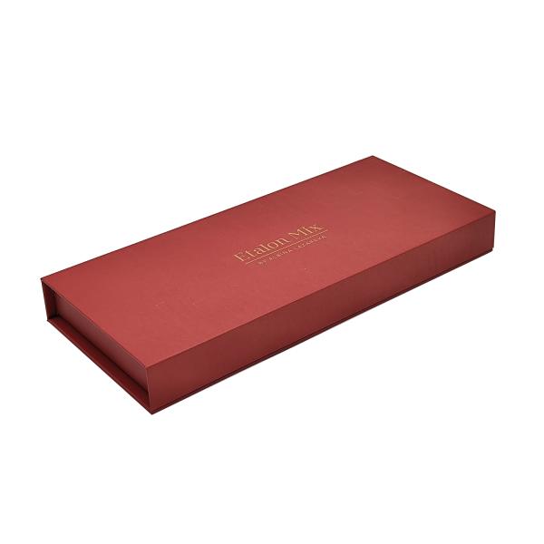 Color Printing Rigid Flip Cover Gift Box With Tissue Paper Skincare Packaging Boxes