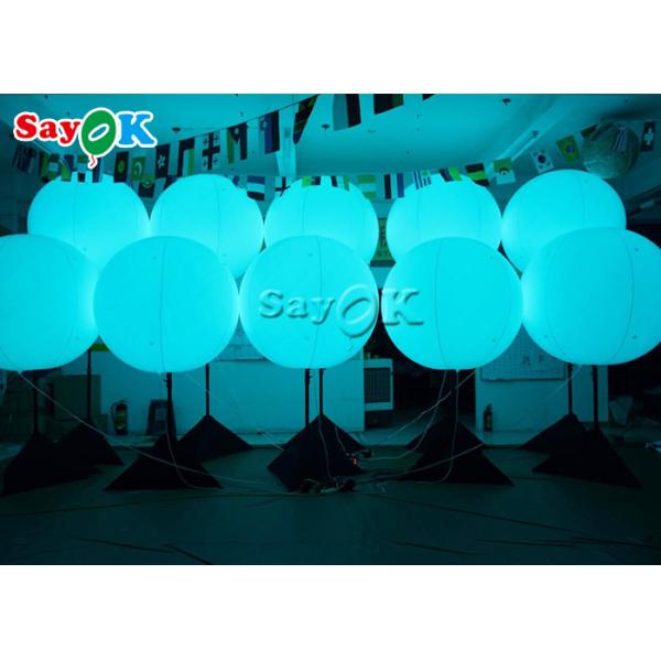 Event Advertising Inflatable Lighting Decoration Stainless Steel Tripod Balloon With Halogen Light