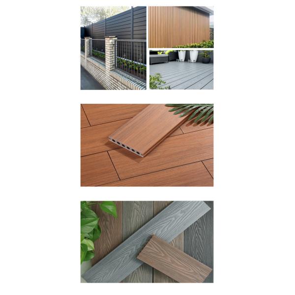 Outdoor Commercial Fireproof Co Extrusion Composite Decking WPC Panels 23mmx138mm