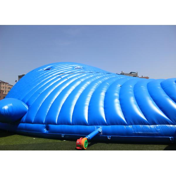 Large Blue Inflatable Event Tent 0.5mm Tarpuline Inflatable Blow Up Igloo Tent