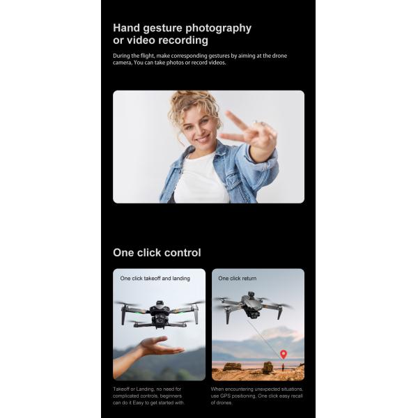 Drone Type Beginner Drones Rg601 Max Hd 4k Drone with Camera Brushless Motor Gps 5g Fpv Quadcopter and Obstacle Avoidance