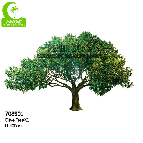 Quality Flame Retardant HAIHONG 400cm Artificial Olive Tree Realistic wholesale