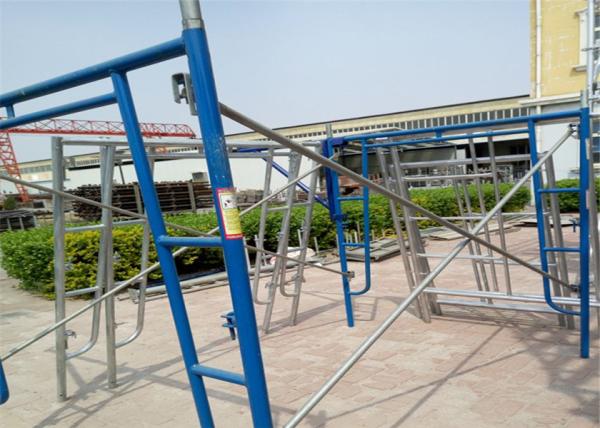 Construction Scaffolding Frame System Ladder Frame Scaffolding 42x1.8 Mm