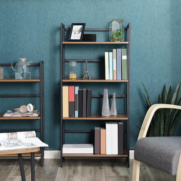 Cheap Foldable Bookshelf for Sale, Industrial Design Bookshelf, Ladder Shelf, Multi-functional Ladder Shelf, ULLS88X for sale