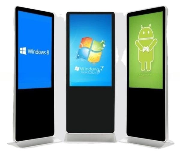 Cheap Alone standing 55" inch TFT LCD LED digital AD totem WIFI Android monitor for sale