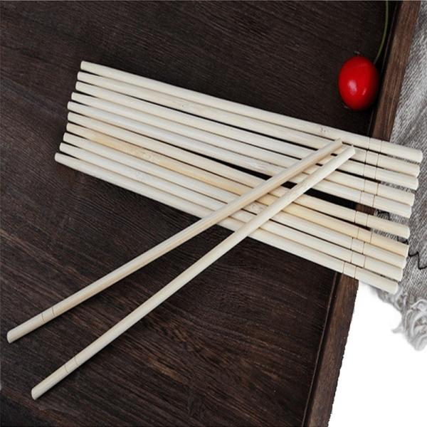 Natural Color OPP Packing Bamboo Round Disposable Chopstick Custom One-off Chopsticks Eco Friendly Biodegradable
