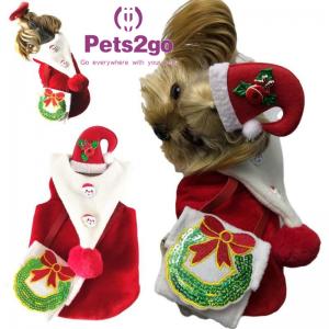 Quality Blueberry Pet Vintage Holiday Christmas Reindeer Dog Sweater - Matching Dog Scarf, Pet Owner Sweater and Blanket Availab wholesale
