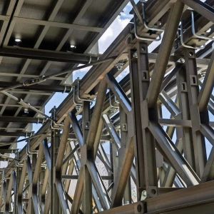 Quality ASTM BS GB Triple Bailey Truss Bridge Compact Panel Bridge ISO9001 wholesale