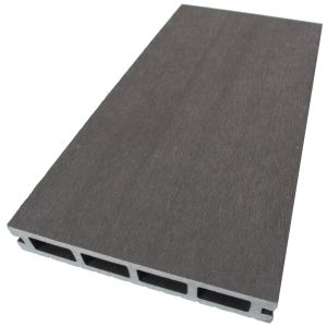 Plain Extruded ISO 9001 5800mm WPC Hollow Decking