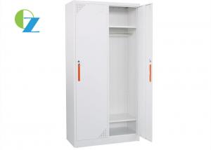Quality 900MM Width Office Steel Office 2 Lockers With Red Steel Handle wholesale