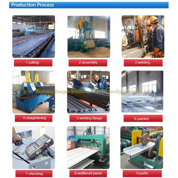 Fire Proof Quick Build Prefabricated Steel Structure Warehouse Moisture Proof