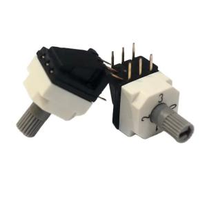 Quality 10x10 Coding 3x3 Terminal 6 8 Position Rotary Switch With High Knob 6mm wholesale