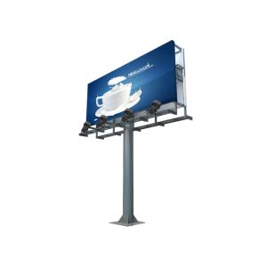 Galvanized Steel Billboard Pole Q235B Q345B cctv camera posts 30m