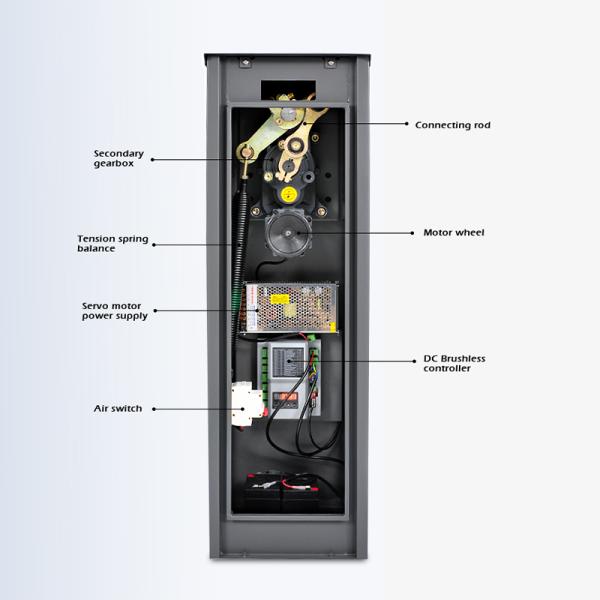Road Access 24VDC Boom Barrier Gate With Auto Reverse Function