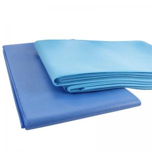 China Eco Friendly Pure Color Spunbond Mateiral Non Woven Fabric For Hospital Bed Sheets on sale