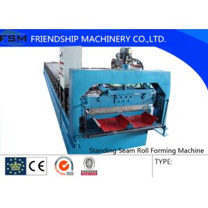 Quality 16 Steps Concealed Standing Seam Roll Forming Machine , Concealed , 3 Phase With Blade Cr12 wholesale