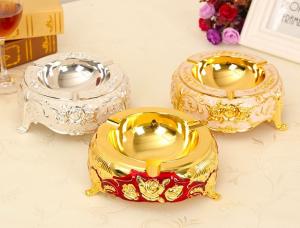 Quality Thickness 5.0mm OEM Antique Plating Zinc Alloy Ashtray wholesale