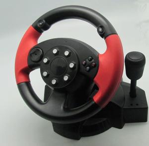 Quality Small USB Vibration PC Game Racing Wheel Pc Steering Wheel And Pedals wholesale