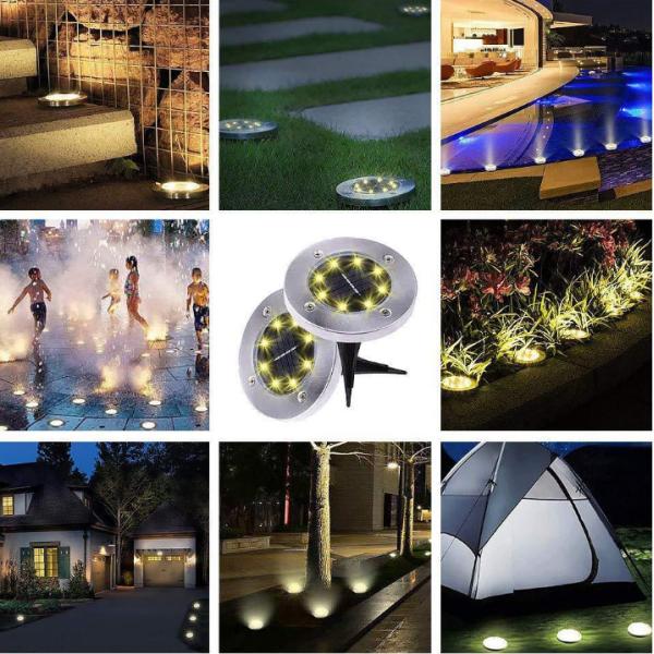 Water - Resistant Solar LED Garden Lights 8 - 12 Hours Working Time CE Certification