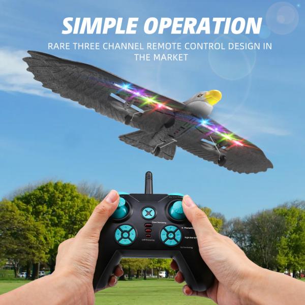 Simulated Eagle Remote Controlled Aircraft For Christmas Gifts Land Sea Air Amphibious Flight With 200m Remote Distance