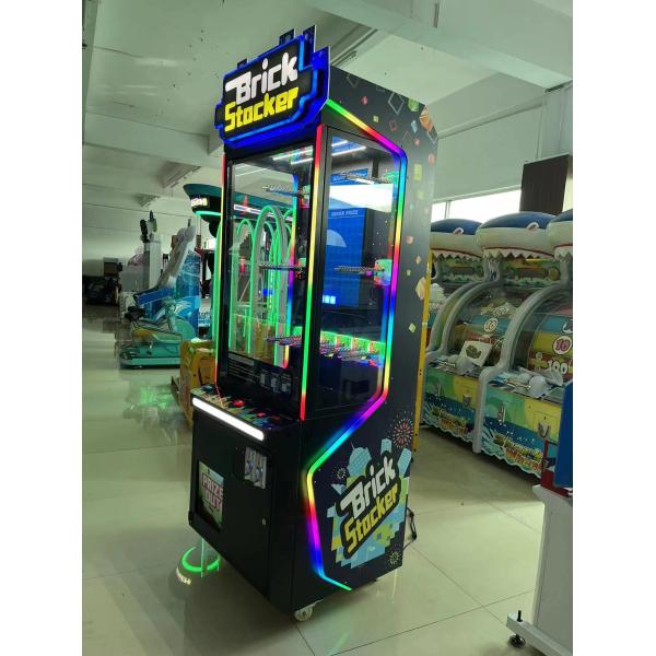 PlayFun Coin Operated Brick Stacker Game Indoor Coin Operated Plush Machine Dolls Gift Arcade Vending Machine