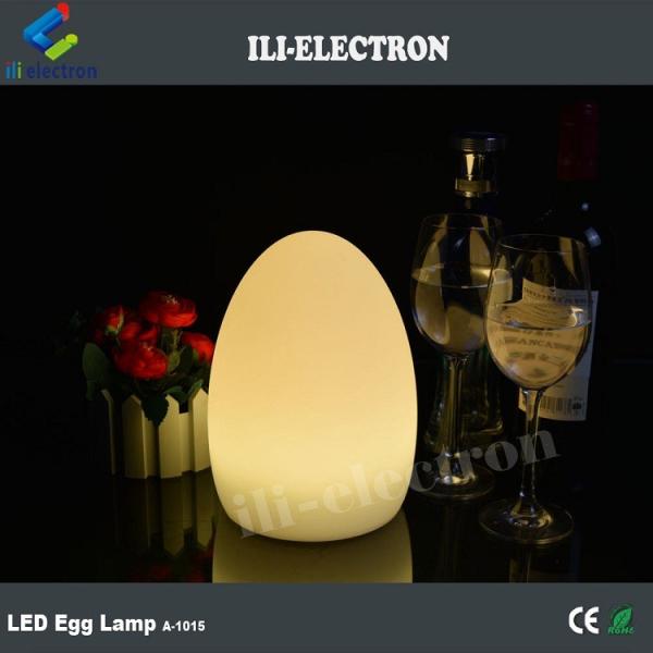 egg shape plastic led table lamp