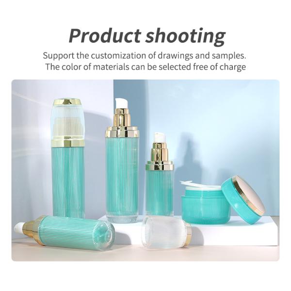 Customized Acrylic Bottles 100g Face Cream Jars Cosmetic With Screen Printing Logo Acceptable