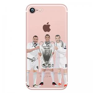 China Custom made soft TPU transparent clear football team basketball soccer phone case for iphone 8 on sale