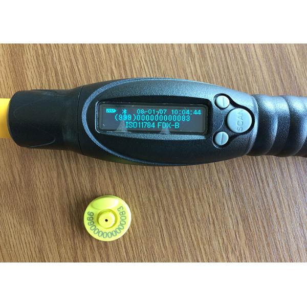 Handheld Sheep Ear Tag RFID Reader For Animal Management CE Standard
