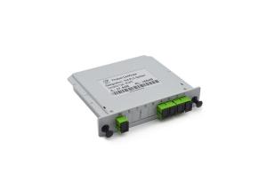 China SCAPC Fiber Optic PLC Splitter Modular Structure 1x4 PLC Splitter Cassette Type on sale