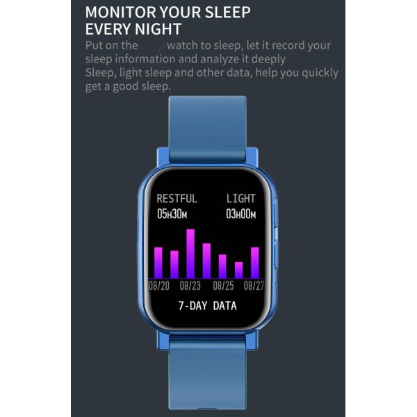 1.69in Screen Bluetooth Touch Watch Realtek 8762C Blood Oxygen TFT Screen