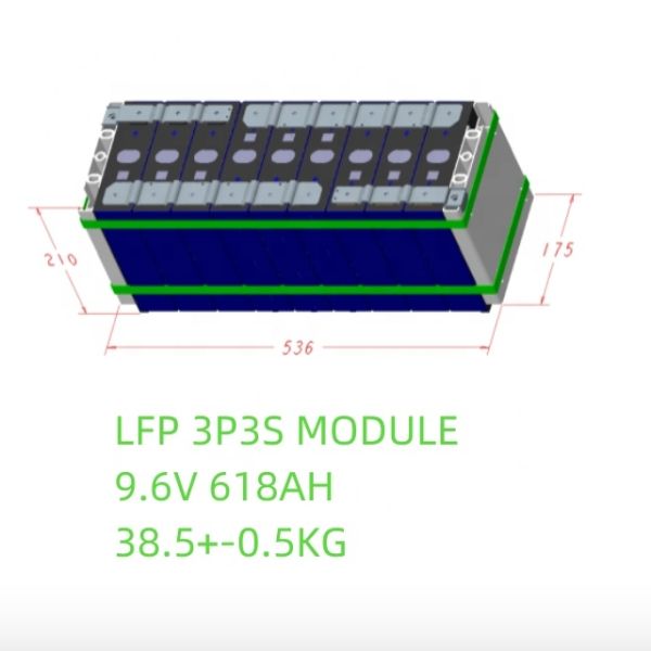 9.6 Volt Rechargeable Lithium Battery Pack 600Ah 6Kwh Phosphate Lifepo4