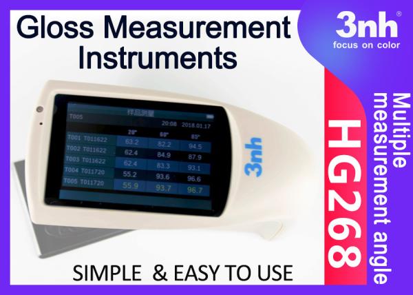 Cheap High Precision Gloss Measurement Instruments NHG268 20° 60° 85° Degree Easy To Use for sale