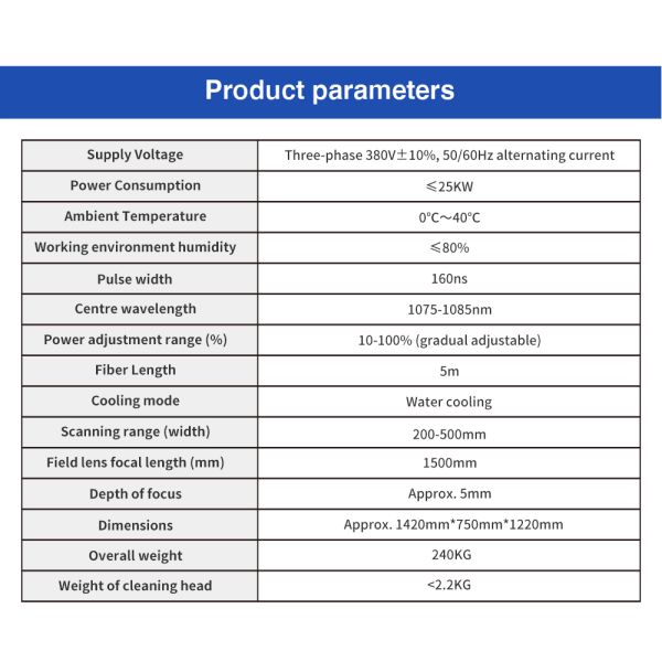 1064nm CW Laser Cleaning Machine Rust Removal 6000W Handheld Fiber Laser Cleaning Machine
