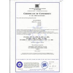 JingGong Optical (Wenzhou International Trade SCM Co., Ltd.) Certifications
