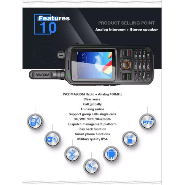 GPS Waterproof VHF Bluetooth Android UHF Walkie Talkie