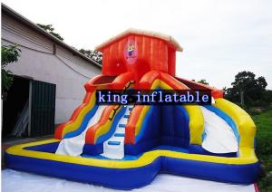 Quality Kids Inflatable Water Slide Waterproof Backyard Bounce House Swimming Slides Pool wholesale