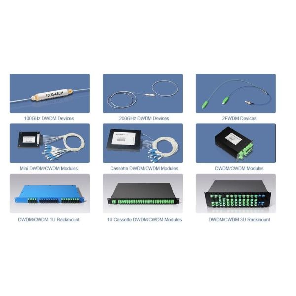 Optic Fiber Plc Splitter Filter 1310nm WDM CWDM DWDM