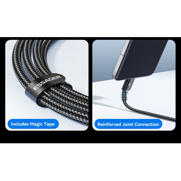 120W USB A To C Cable PP USB C Charging Cord ESSAGER ES-X45